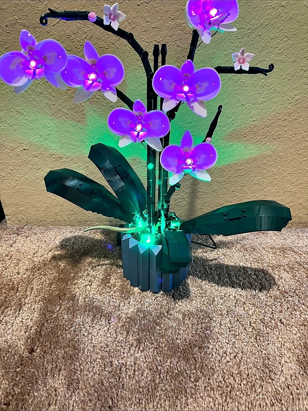 LEGO Botanical Collection Orchid Set 10311 Black & Pink with LED Kit